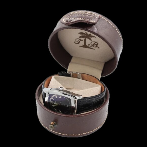 Tommy Bahama TB1091 F329 Tonneau Date Men's Quartz Wristwatch Steel w/ Box - Picture 5 of 5